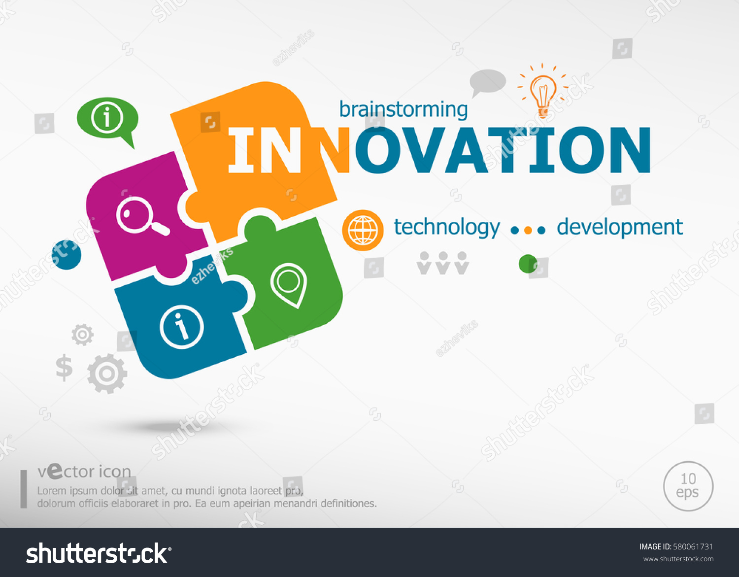 Innovation Business Concept Word Cloud On Stock Vector (Royalty Free ...