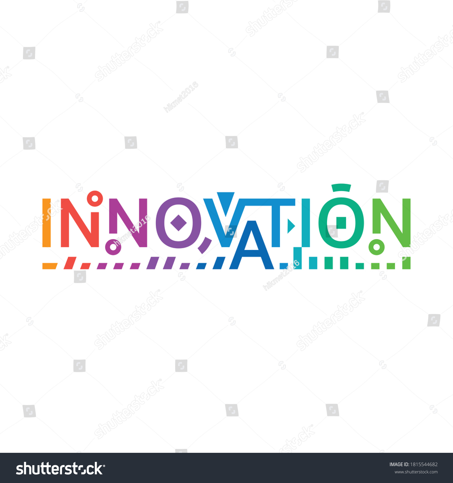 Innovation Logo On White Background Innovation Stock Vector (Royalty ...