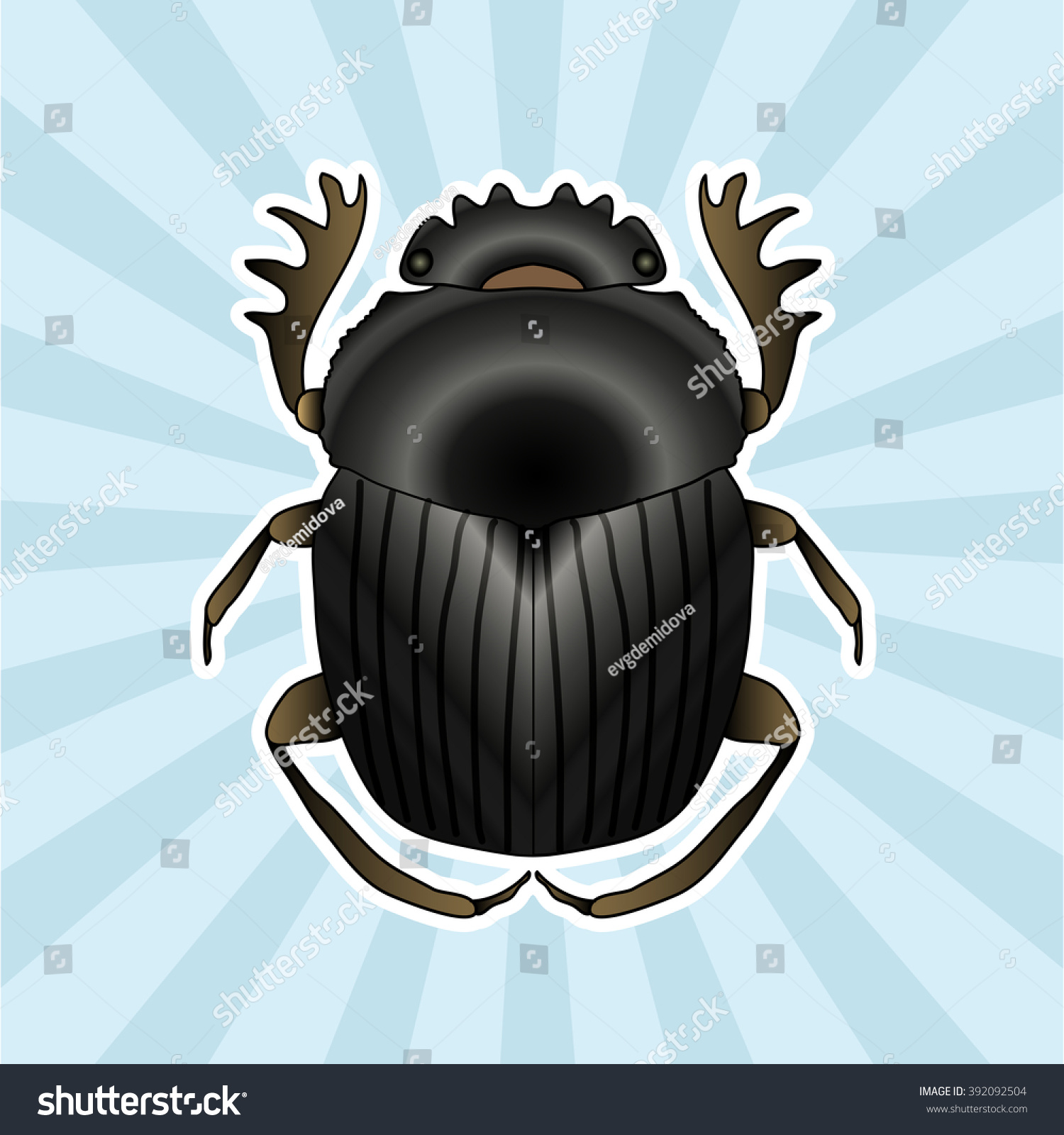 SVG of Insect anatomy. Sticker Geotrupidae dor-beetle . Sketch of dor-beetle. dor-beetle. dor-beetle scarab hand-drawn scarab, dor-beetle. Vector illustration svg