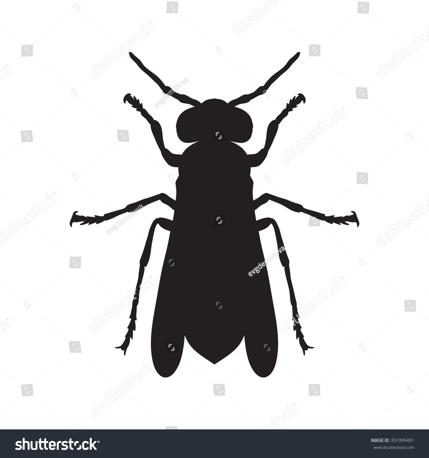 Insect Silhouettewasp Sketch Wasp Wasp Isolated Stock Vector (Royalty ...