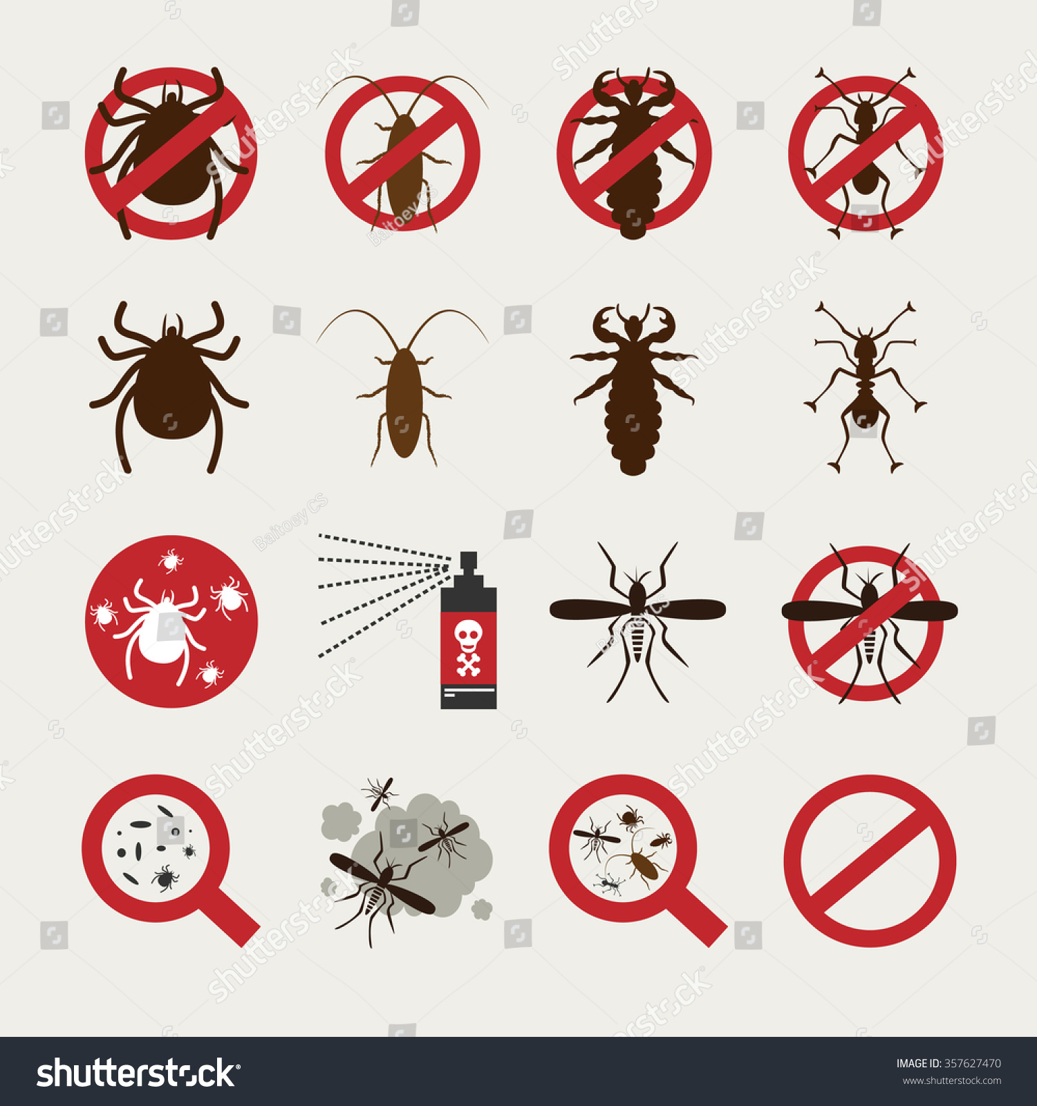 SVG of Insecticide Icon set svg