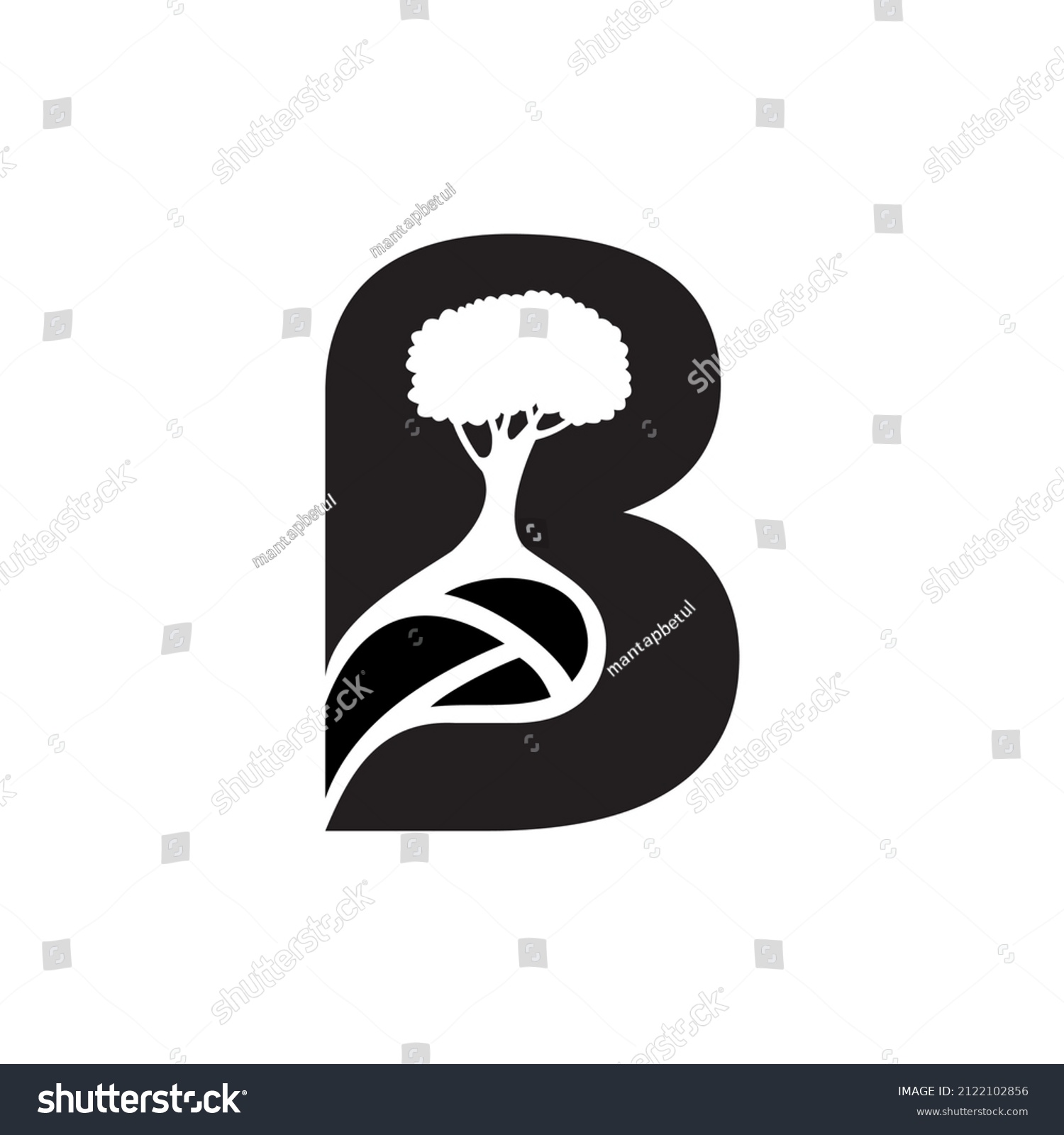 Inspirasi Desain Logo Dengan Huruf B Stock Vector (Royalty Free ...