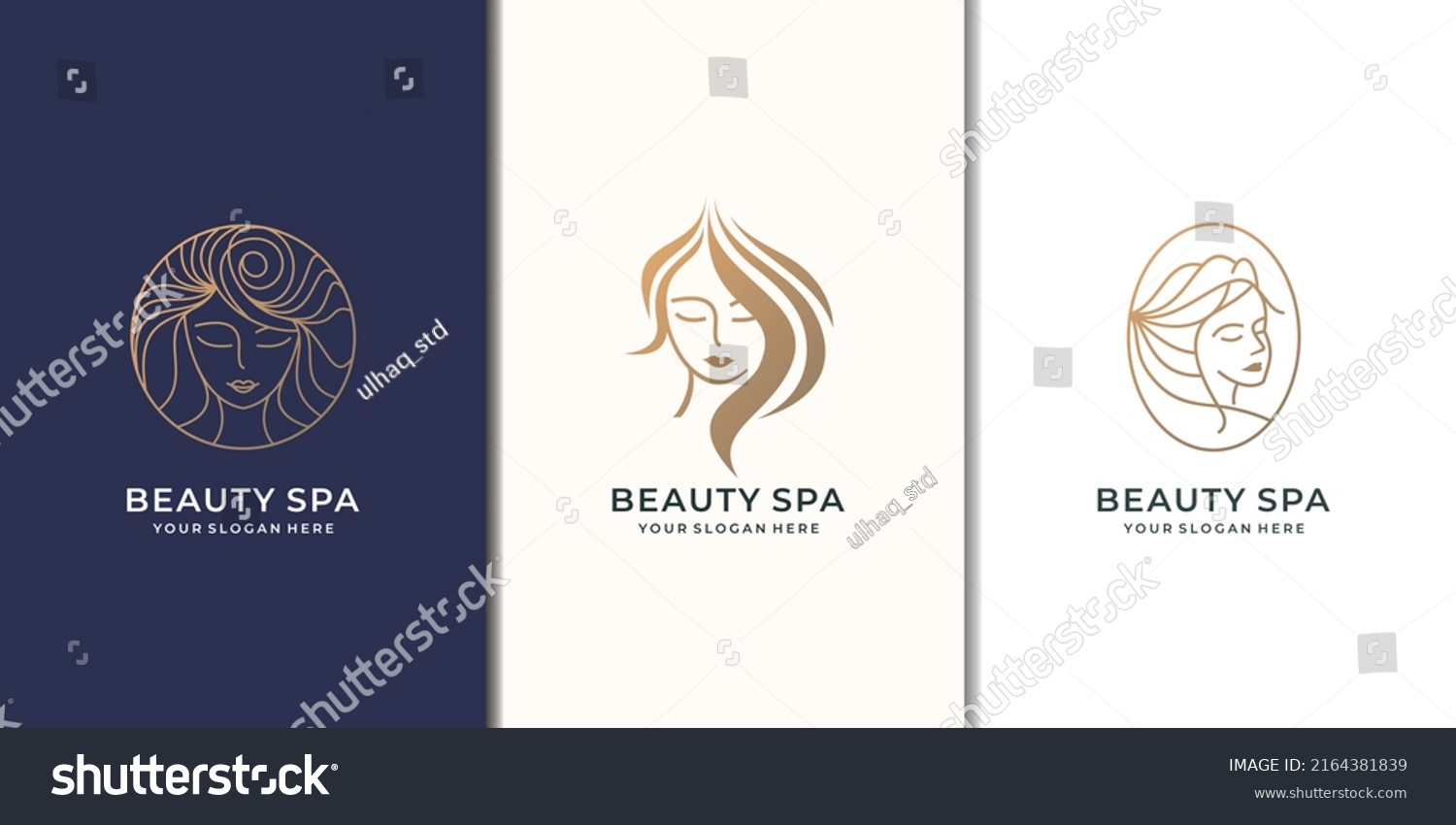 Inspiration Beauty Woman Logo Set Design Stock Vector (Royalty Free ...