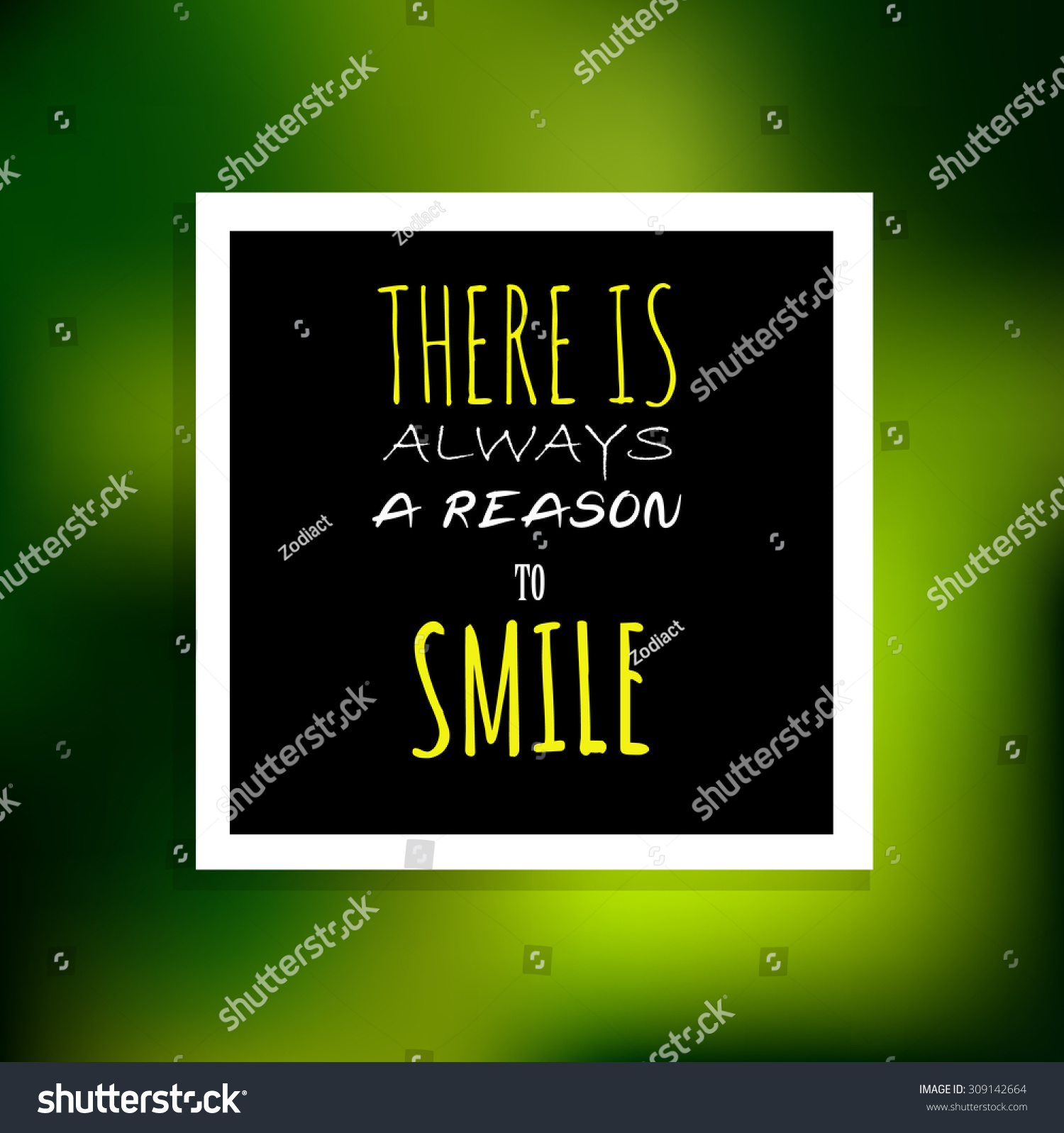 Inspiration Motivational Life Quotes on Vector Blurred Background Design