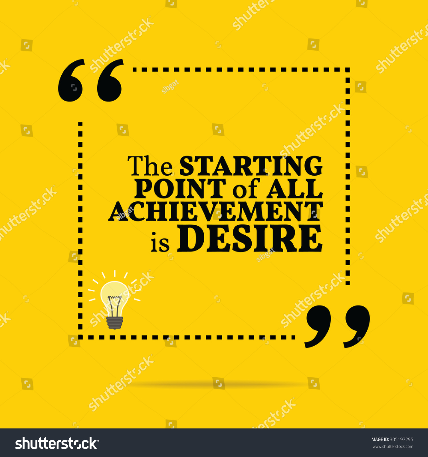 Inspirational Motivational Quote Starting Point All Stock Vector ...