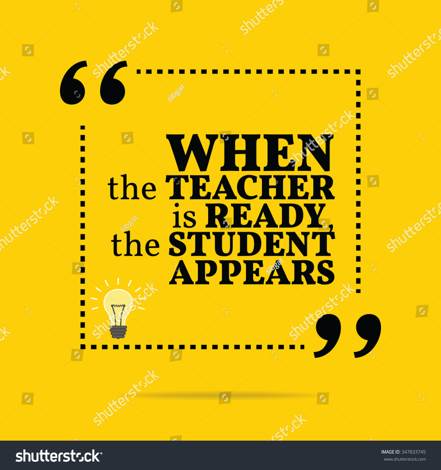 Inspirational Motivational Quote. When The Teacher Is Ready, The ...