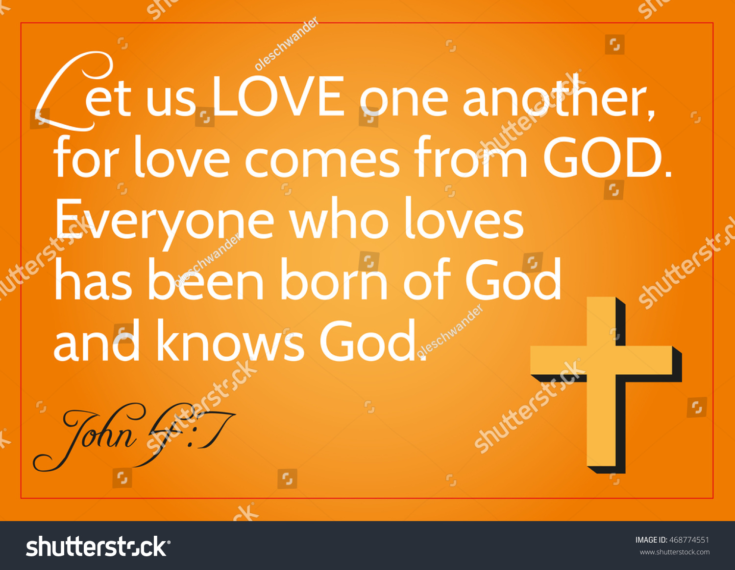 Inspirational quote proverb from the Bible about love and God