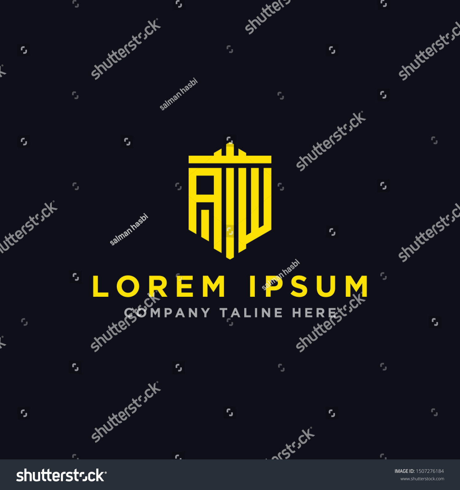 Inspiring Company Logo Designs Initial Letters Stock Vector (Royalty ...