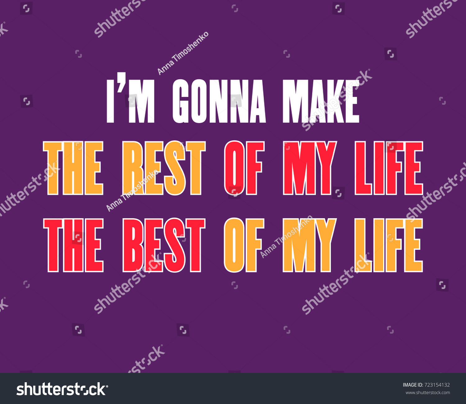 best of life quotes inspiring motivation quote text gonna make stock vector