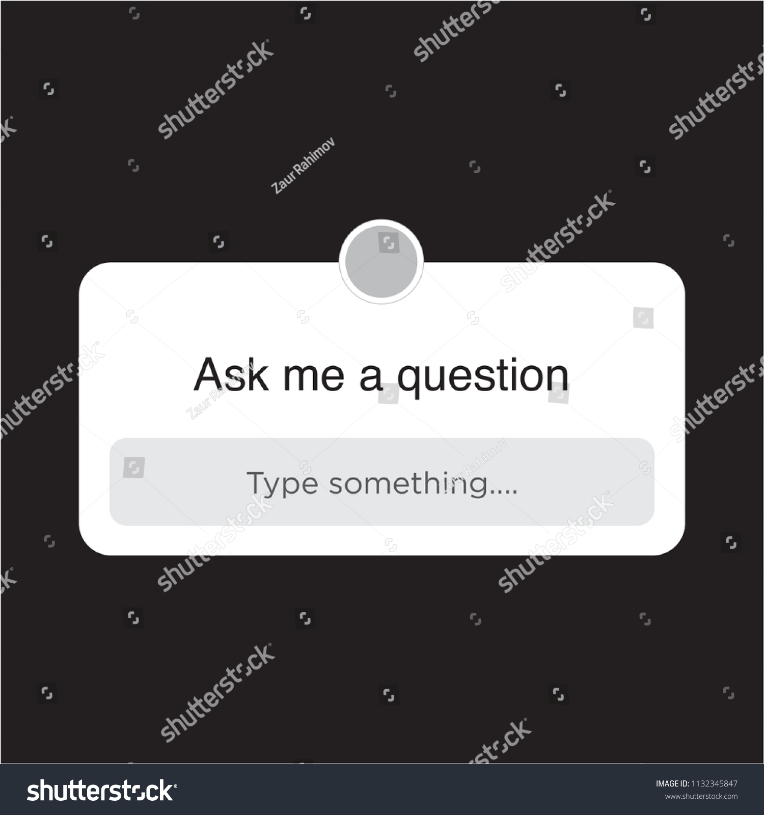 Download Instagram Ask Me Question User Interface Stock Vector Royalty Free 1132345847