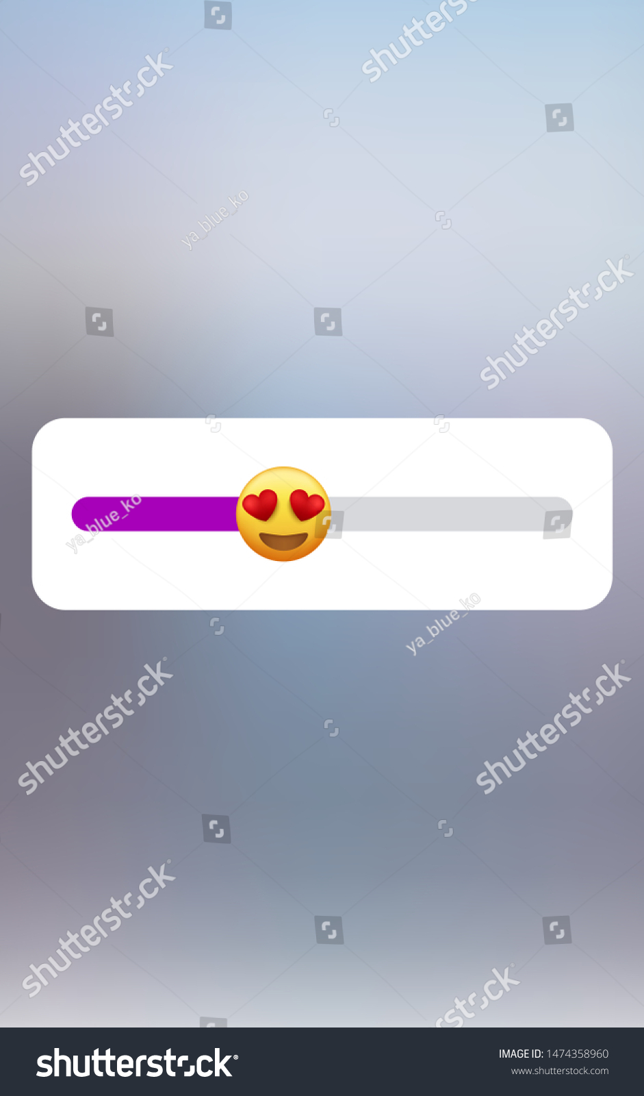 SVG of Interface emoji slider. Yellow round icon. Isolated. Vector svg