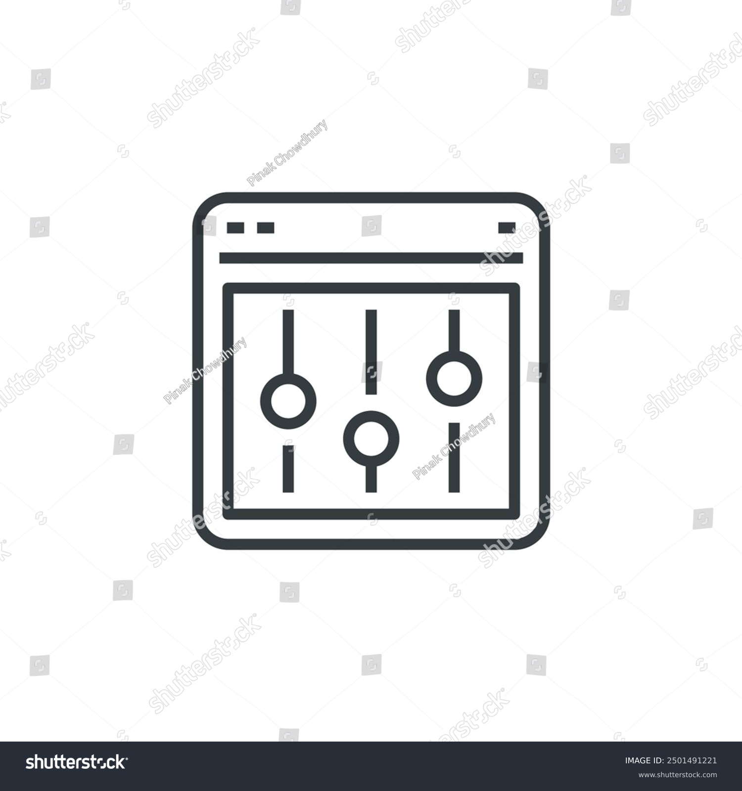 black audio control panel icon clip art preview
