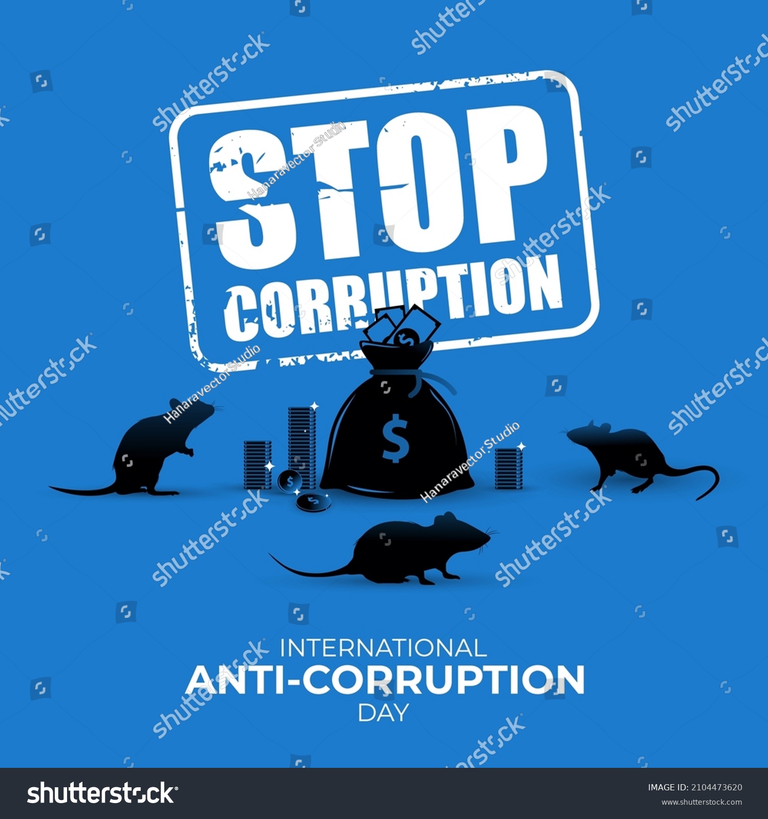 SVG of international anti-corruption day poster and social media post svg