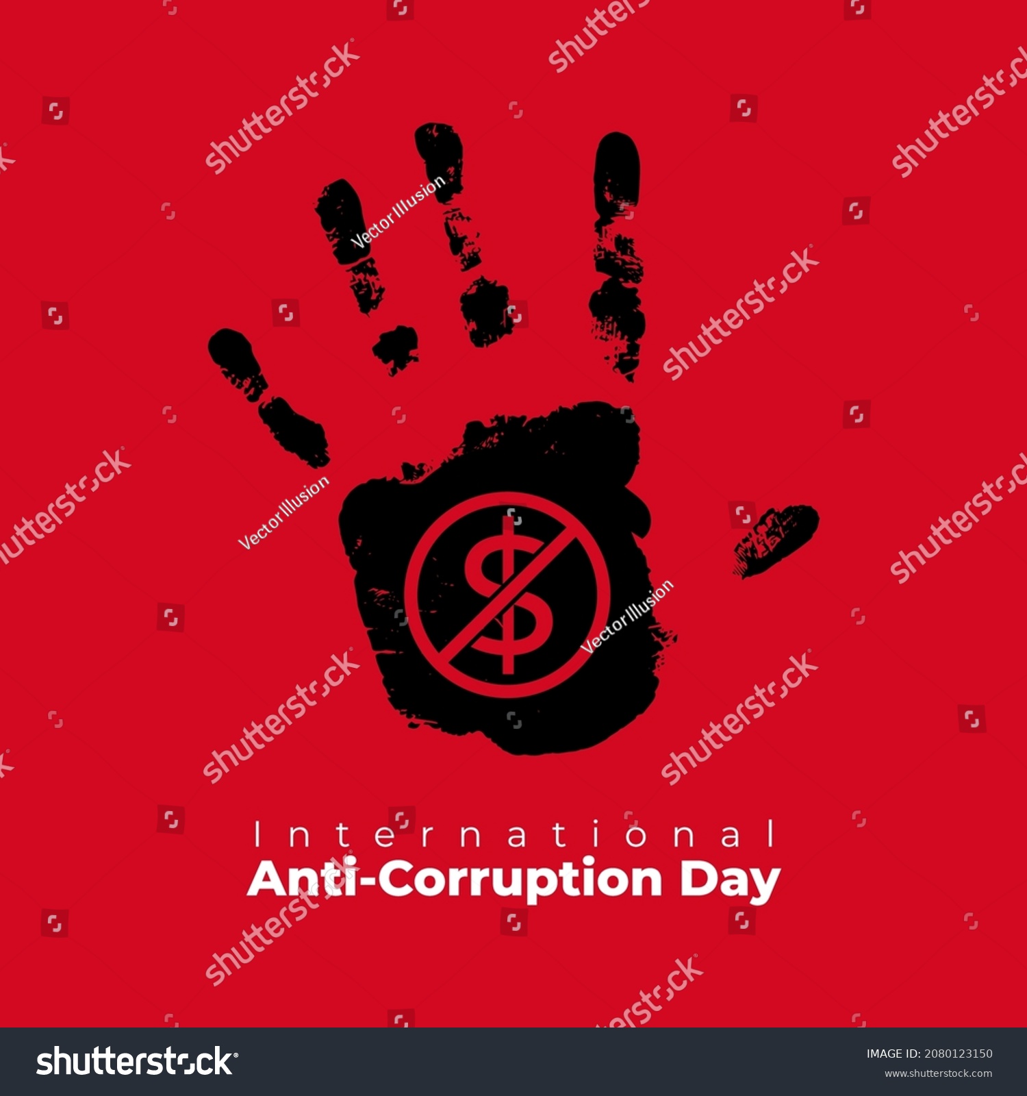 SVG of international anti-corruption day- vector illustration svg