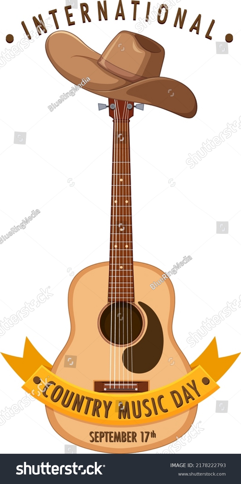 International Country Music Day Illustration Stock Vector (Royalty Free ...