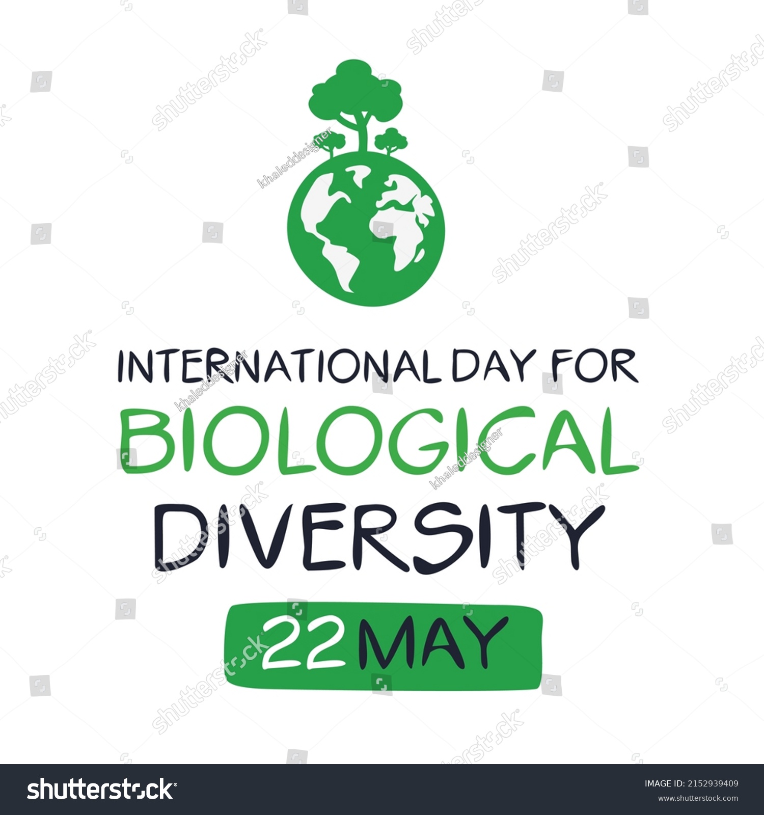 International Day Biological Diversity Held On Stock Vector (Royalty ...