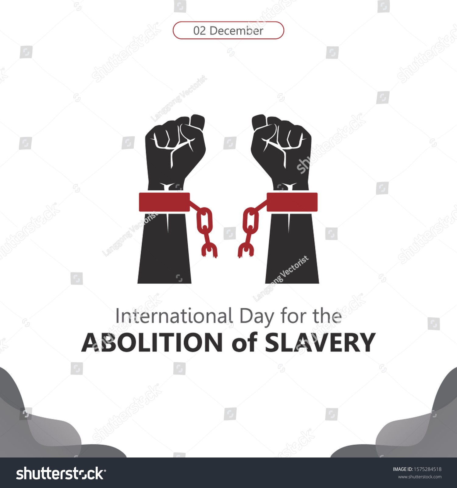 International Day Abolition Slavery Vector Design Stock Vector Royalty Free 1575284518 4097