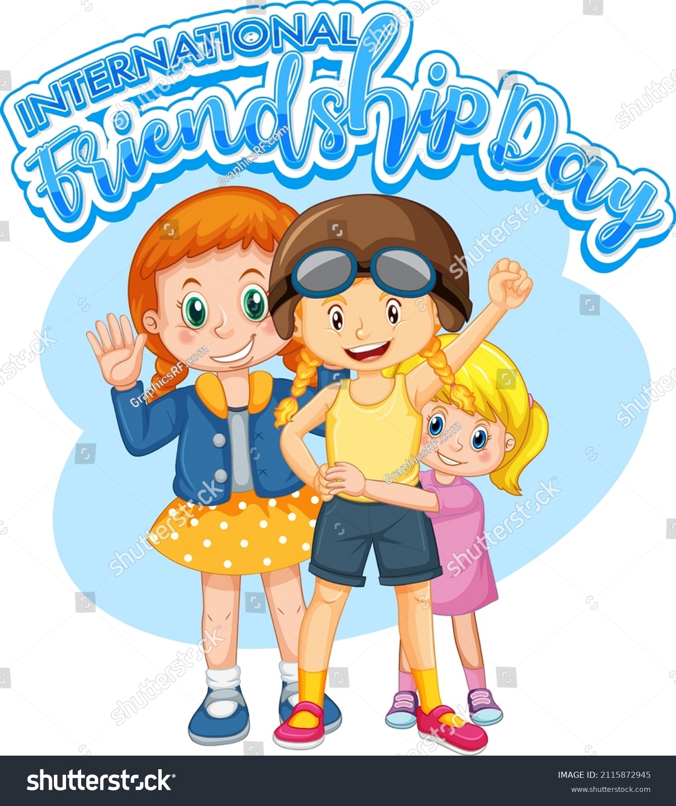 International Day Friendship Font Logo Three Stock Vector Royalty Free International Day Friendship Font Logo Three Stock Vector Royalty Free