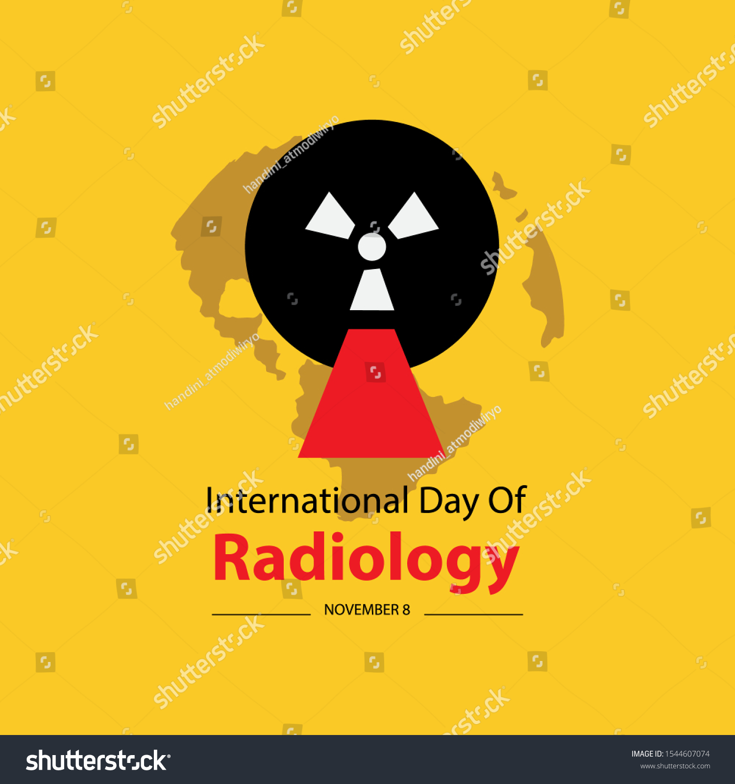 International Day Radiology Poster Concept Stock Vector (Royalty Free