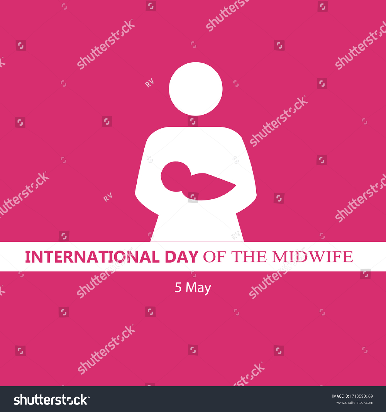 International Day Midwife Stock Vector Royalty Free 1718590969 