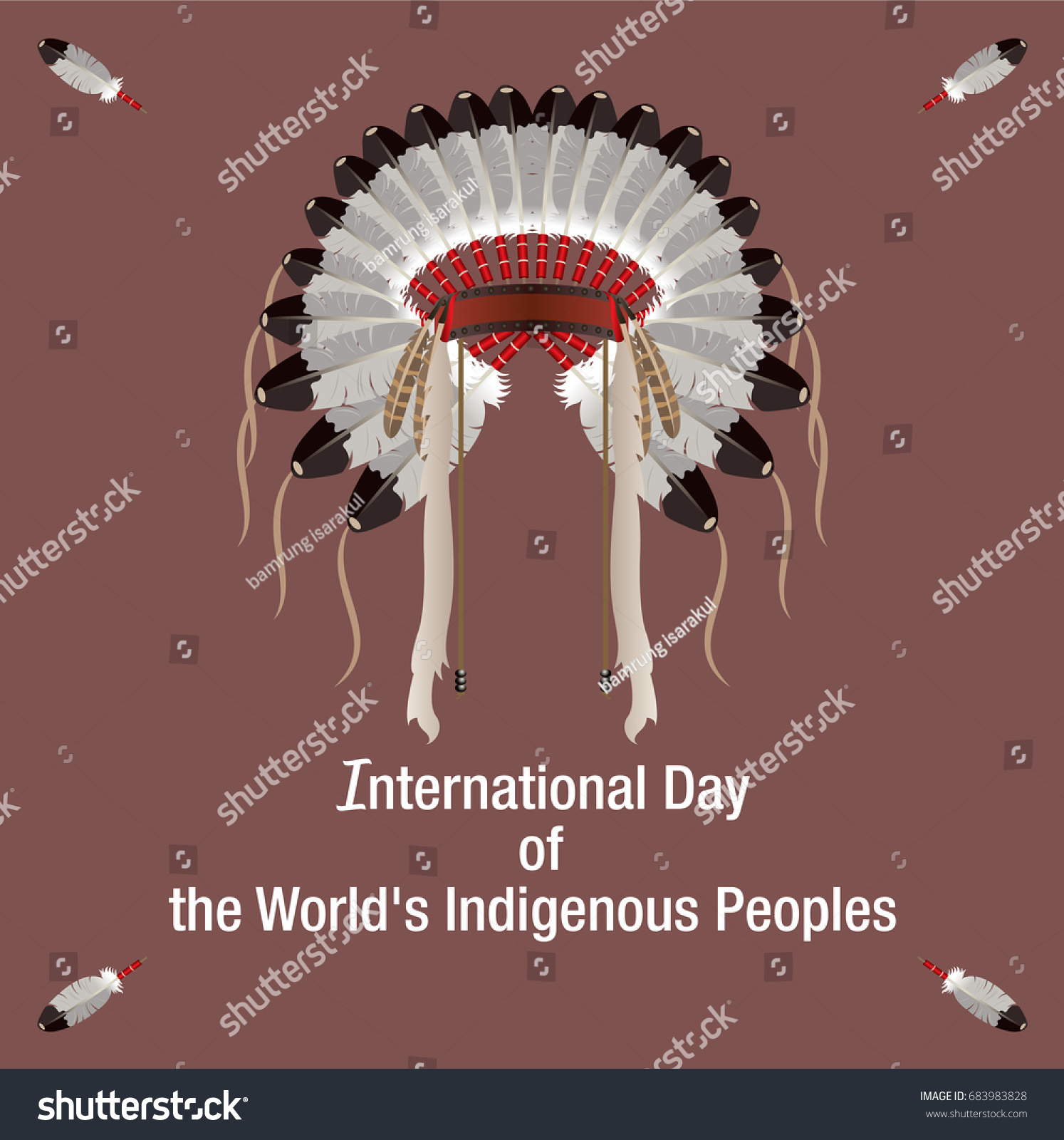 International Day Worlds Indigenous Peoples Banner 库存矢量图（免版税）683983828 Shutterstock