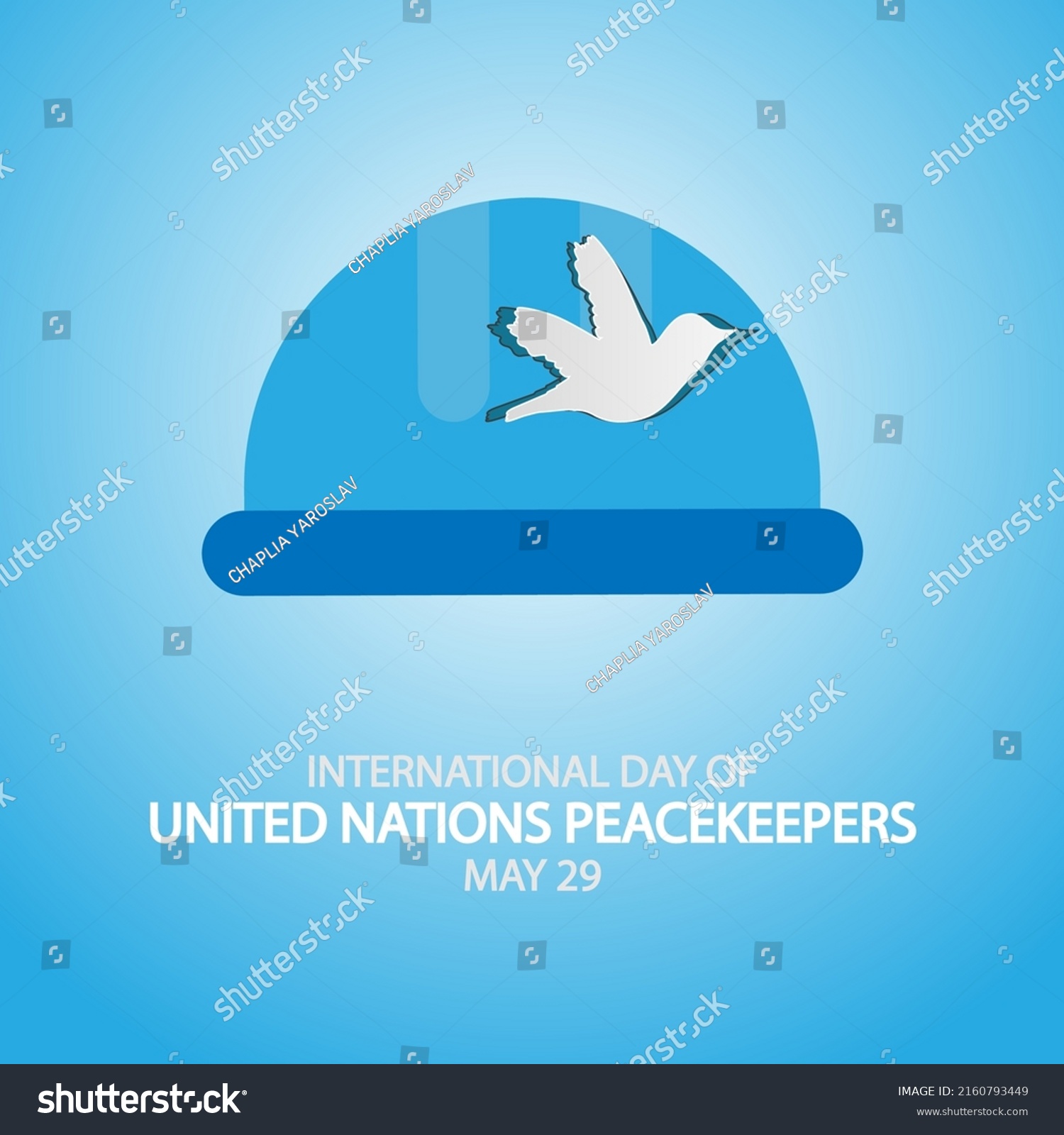 International Day United Nations Peacekeepers May Stock Vector (Royalty ...