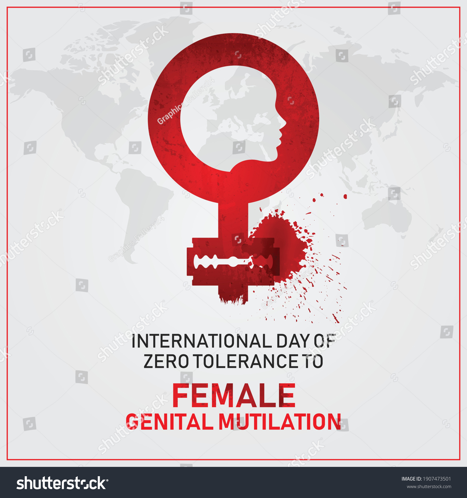 International Day Zero Tolerance Female Genital Vector Có Sẵn Miễn Phí Bản Quyền 1907473501 7395