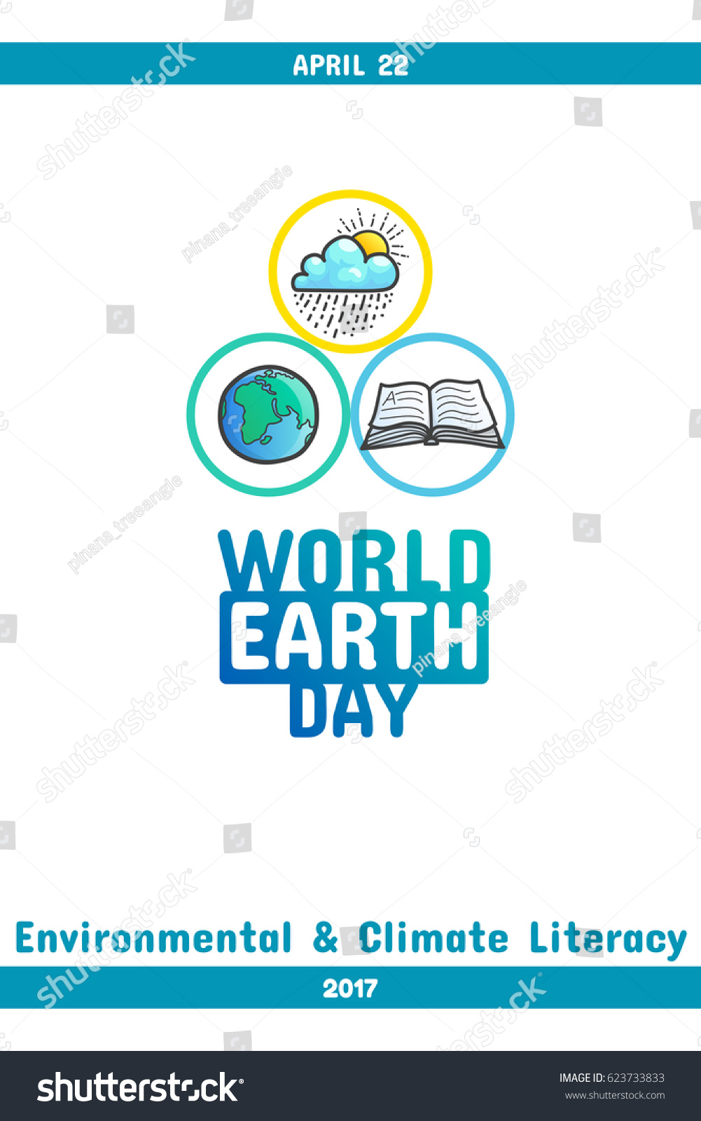 International Earth Day April 22 Event Stock Vector Royalty Free
