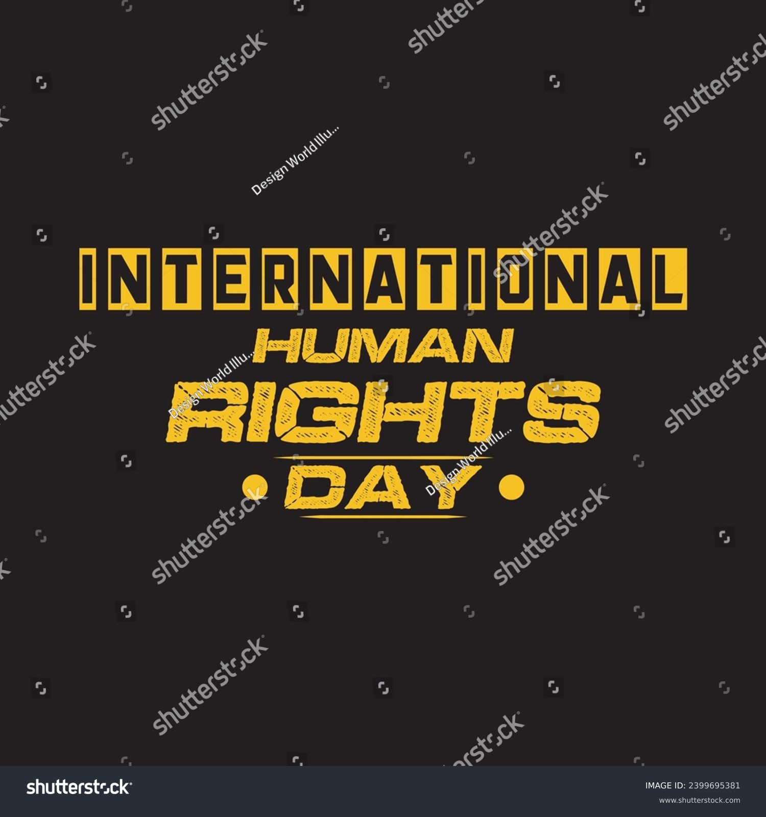SVG of International human rights day event t shirt design for apparel. Bill of rights day. svg
