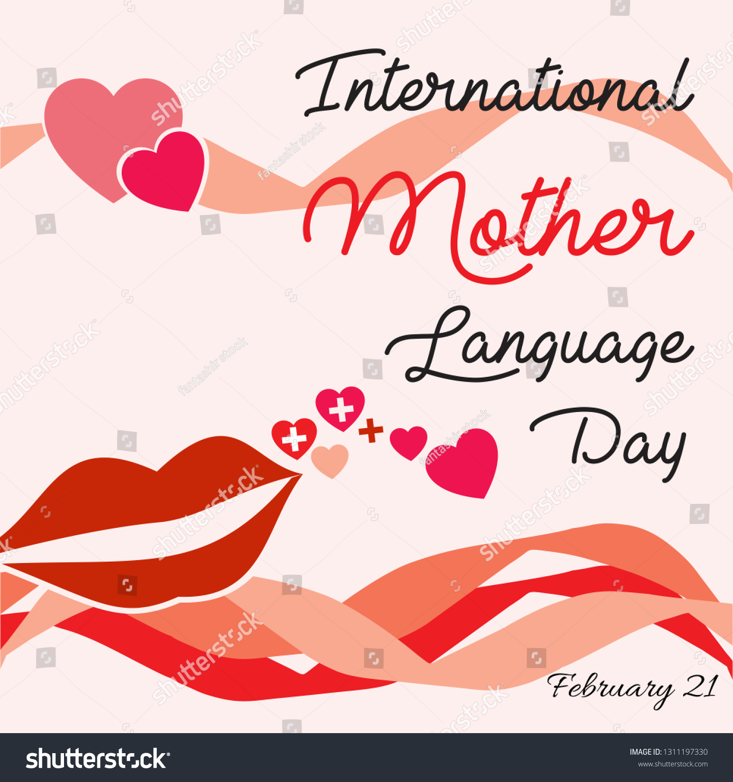 International Mother Language Day February 21 Stock Vector Royalty Free