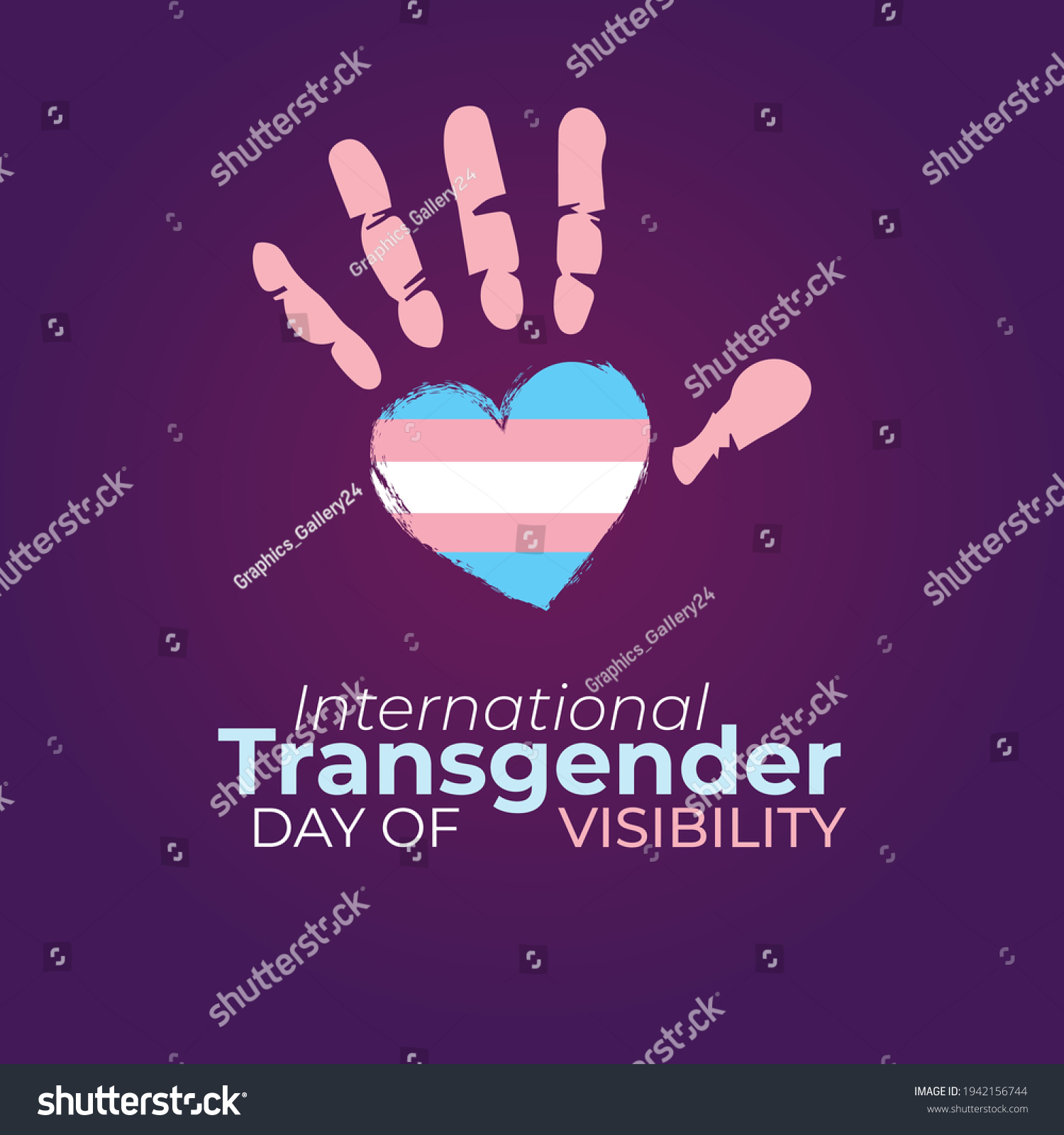 International Transgender Day Visibility Abstract Background Stock