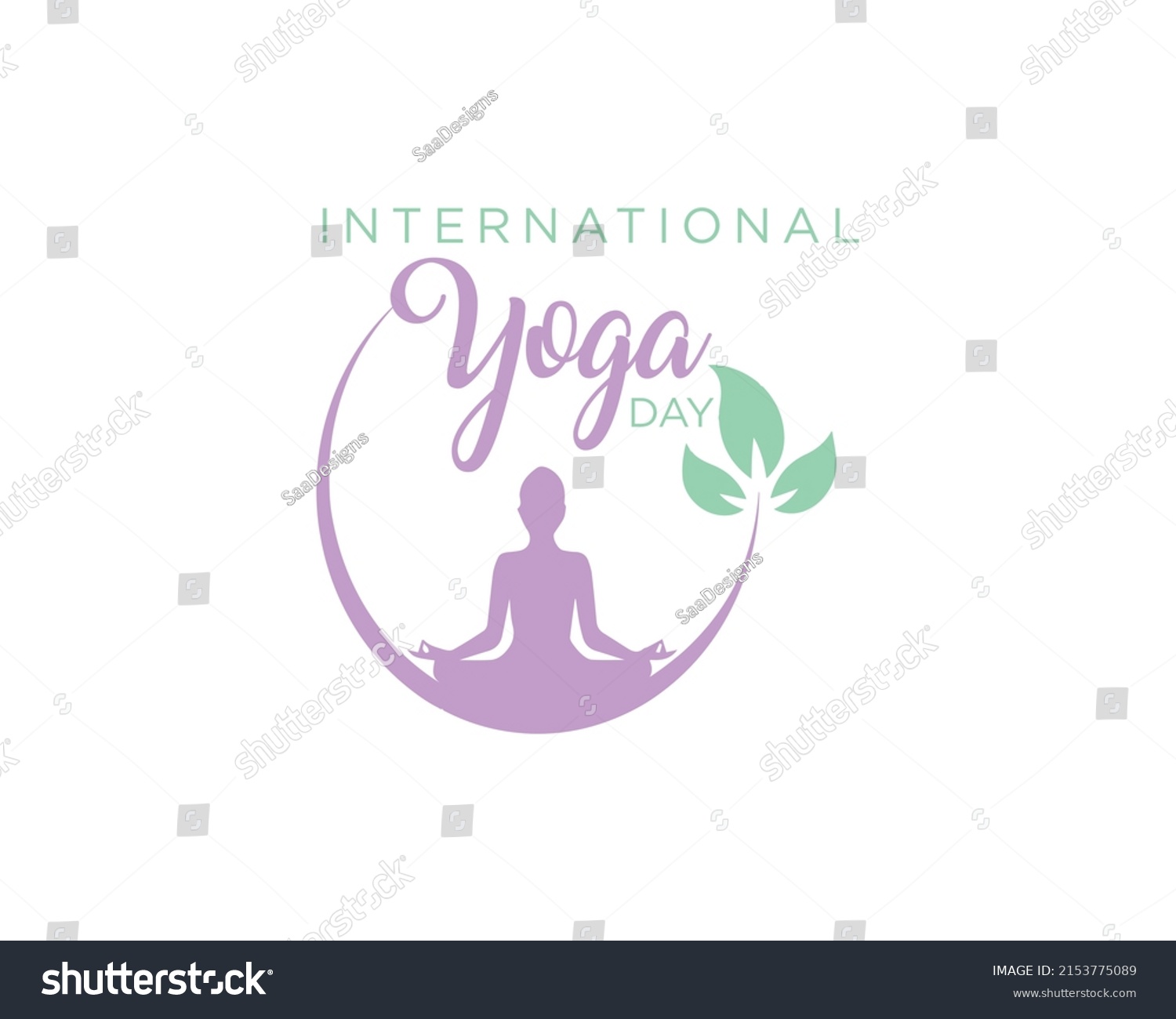 International Yoga Day Happy Yoga Day Stock Vector (Royalty Free ...