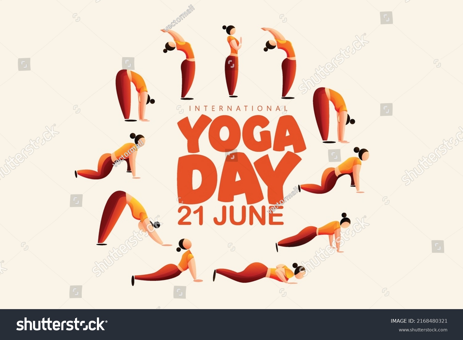 International Yoga Day Yoga Body Posture Stock Vector Royalty Free 2168480321 Shutterstock 8722