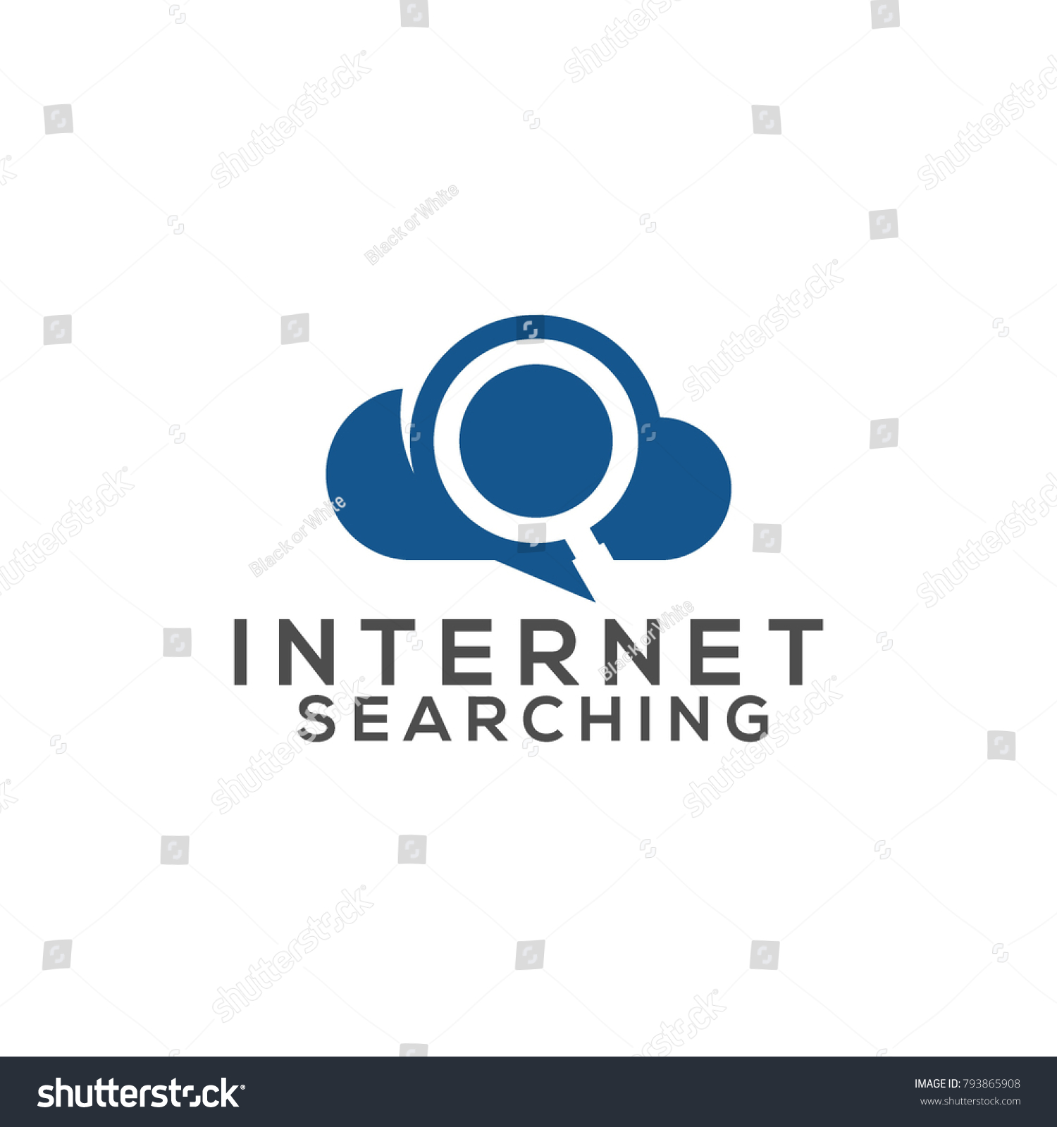 Internet Searching Logo Vector Stock Vector (Royalty Free) 793865908 ...