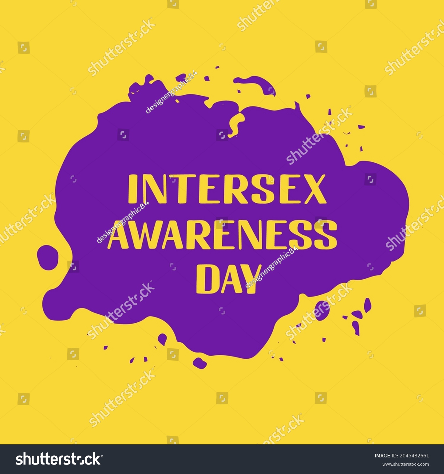Intersex Awareness Day Typography Poster Lgbt Stock Vector Royalty Free 2045482661 Shutterstock 