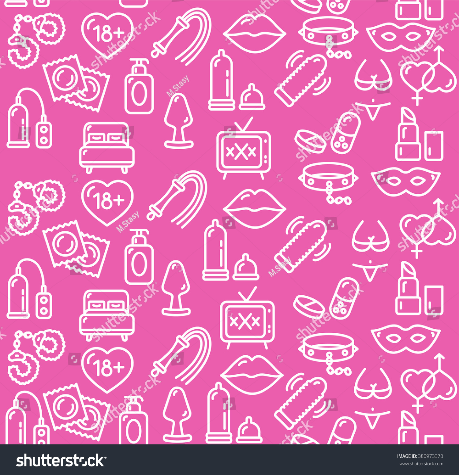 Intim Sex Shop Background On Pink Stock Vector 380973370 Shutterstock 7508