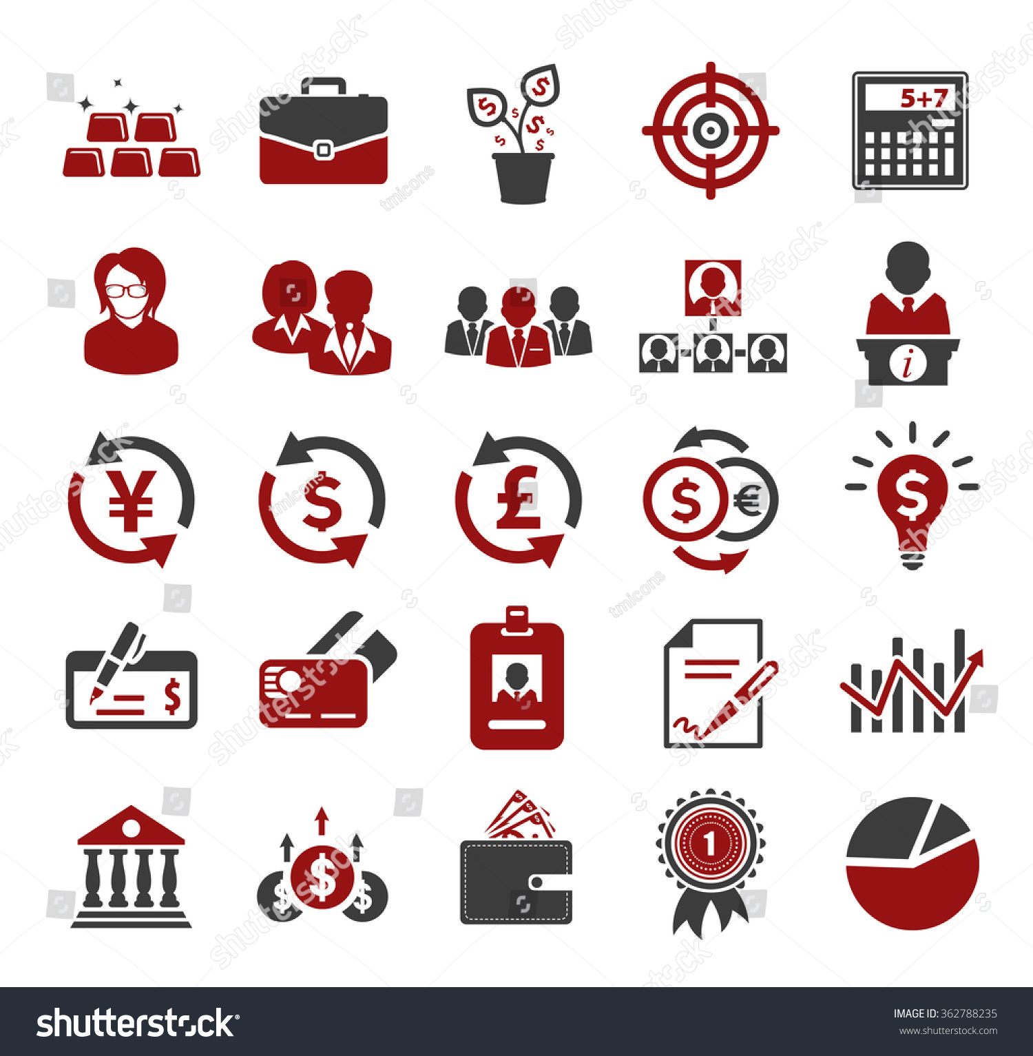 Investment Icons Stock Vector 362788235 : Shutterstock