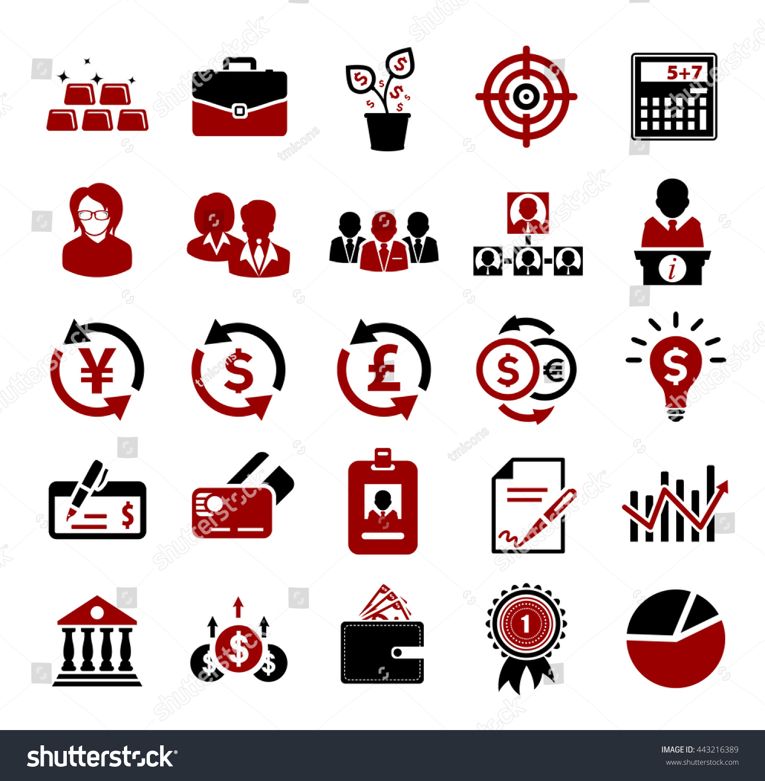 Investment Icons Stock Vector 443216389 - Shutterstock