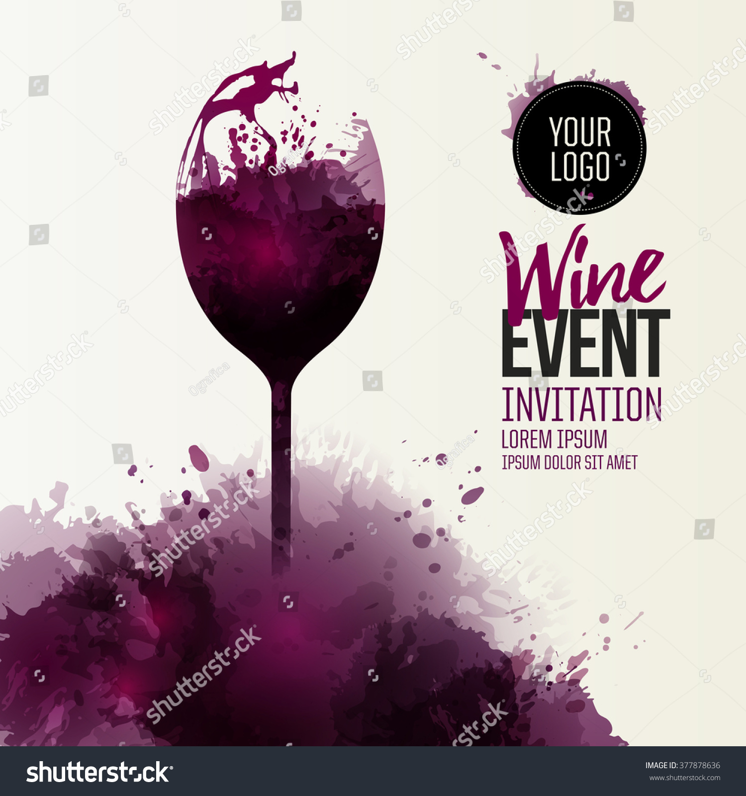 invitation template event party suitable tasting stock vector invitation template event party suitable tasting stock vector, Presentation templates
