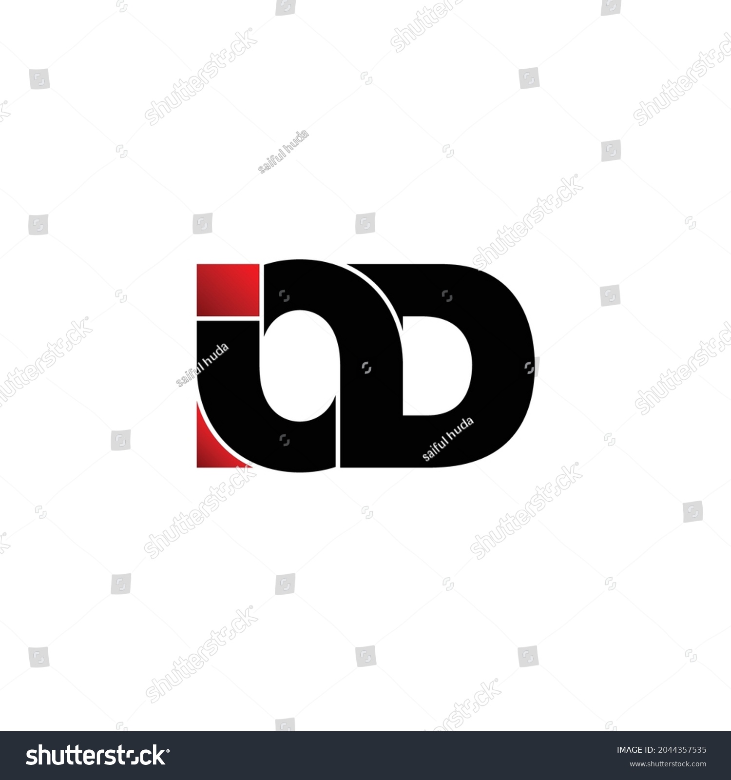 Iod Letter Monogram Logo Design Vector Stock Vector (Royalty Free ...