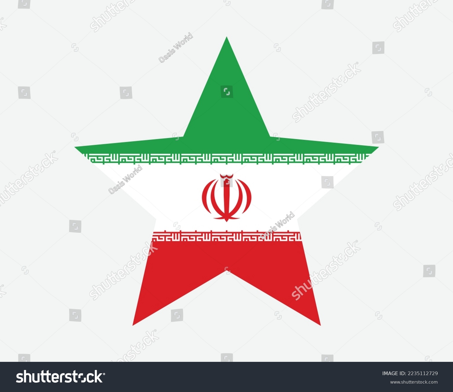 SVG of Iran Star Flag. Iranian Star Shape Flag. Country National Banner Icon Symbol Vector Flat Artwork Graphic Illustration svg
