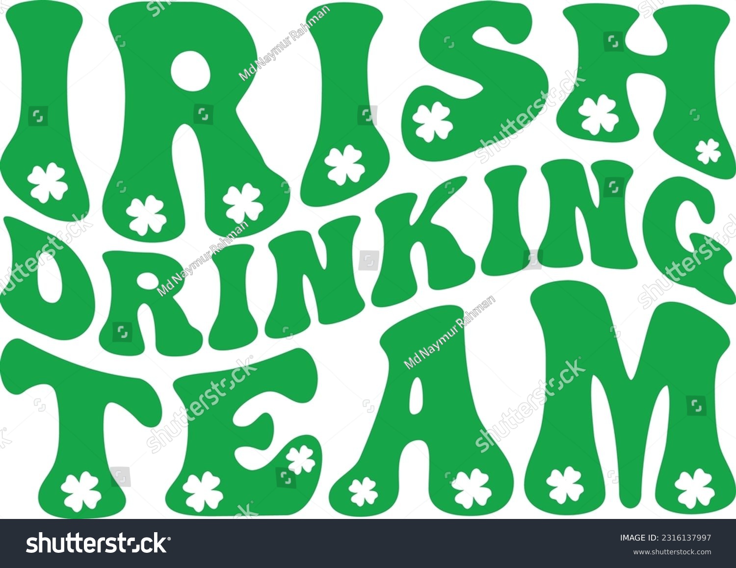 SVG of Irish drinking team t-shirt design svg