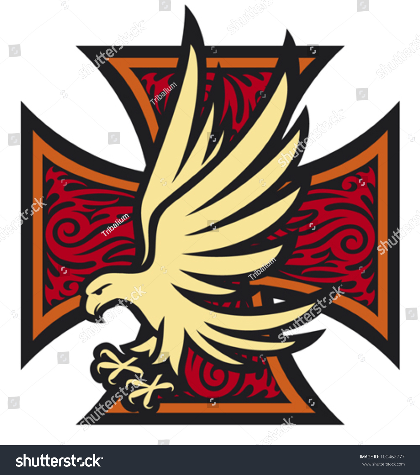 iron cross eagle tattoo style stock vector 100462777 shutterstock iron cross eagle tattoo style stock vector 100462777 shutterstock