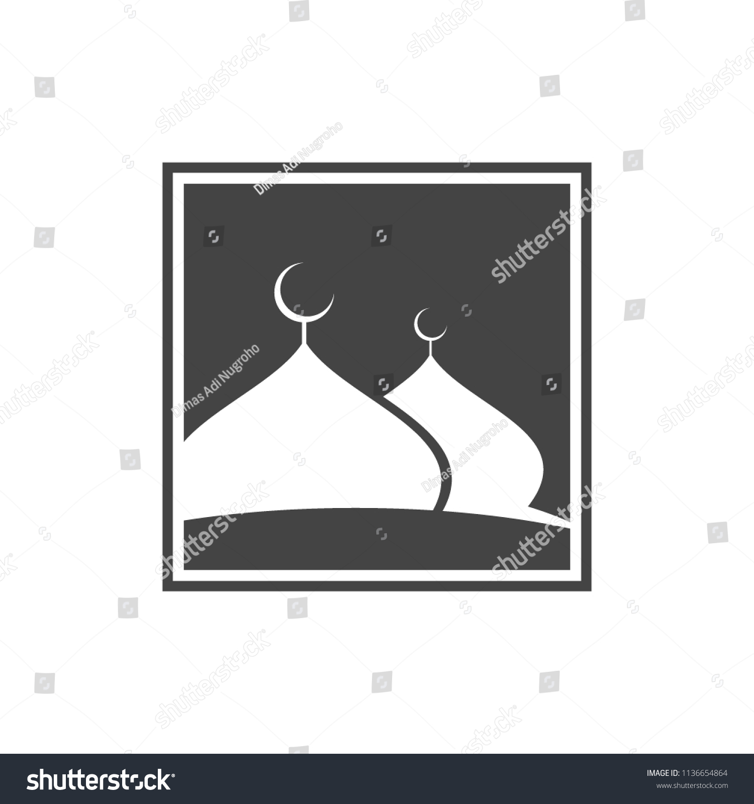 Islam Mosque Logo Vector Islamic Vector Stock Vector (Royalty Free ...