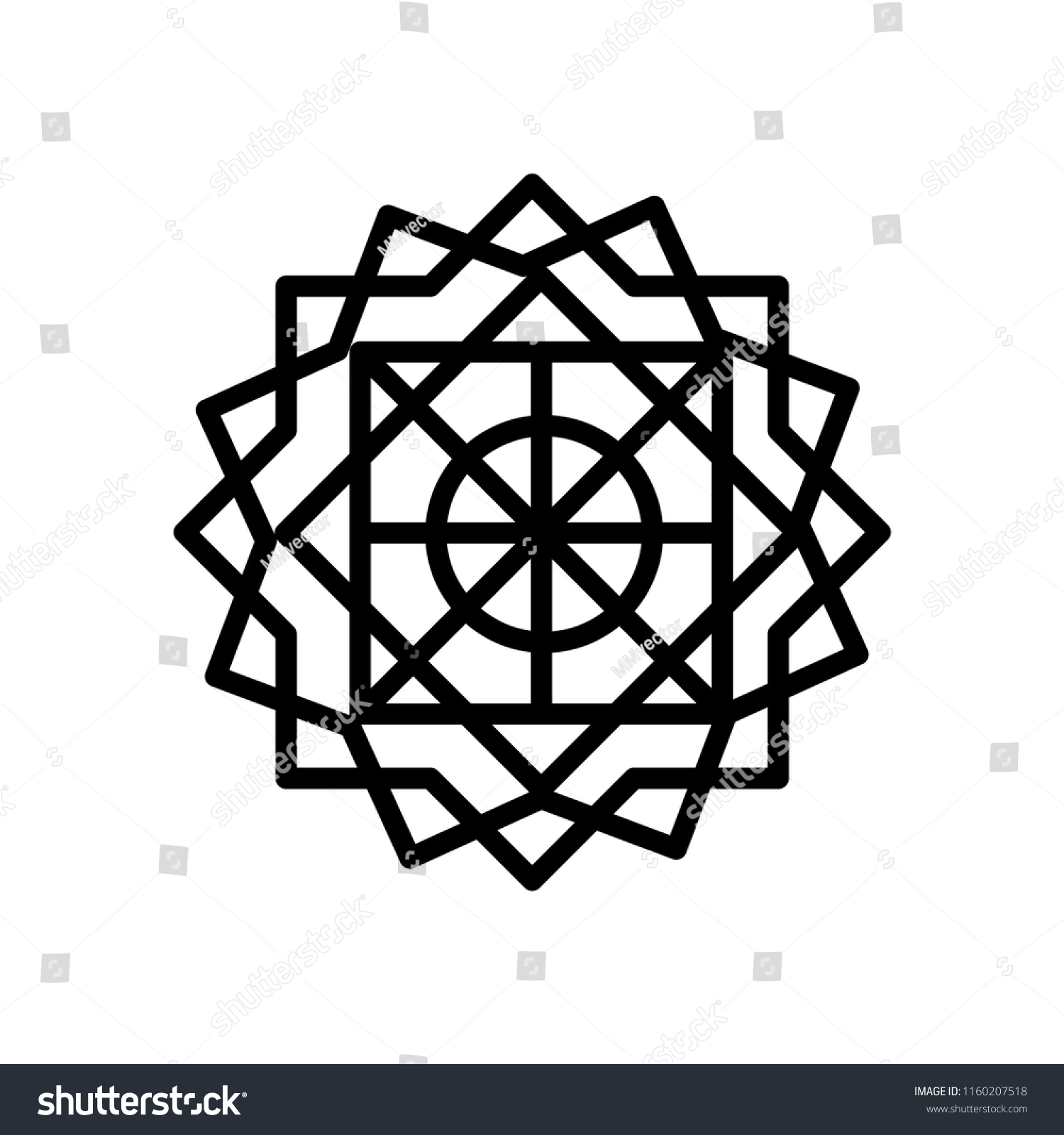 islamic art icon vector isolated on stock vector royalty free 1160207518 https www shutterstock com image vector islamic art icon vector isolated on 1160207518