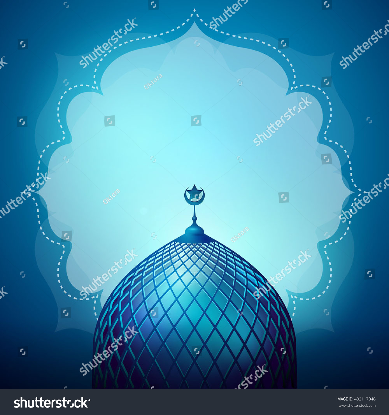  Islamic Design Banner Background Template Stock Vector 