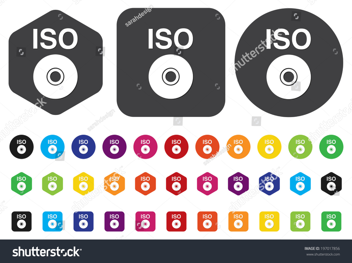 Iso Cd Dvd Button Stock Vector (Royalty Free) 197017856 | Shutterstock