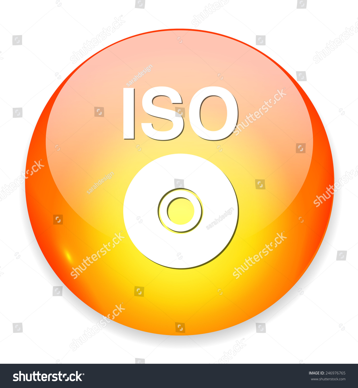 Iso Cd Dvd Button Stock Vector (Royalty Free) 246976765 | Shutterstock