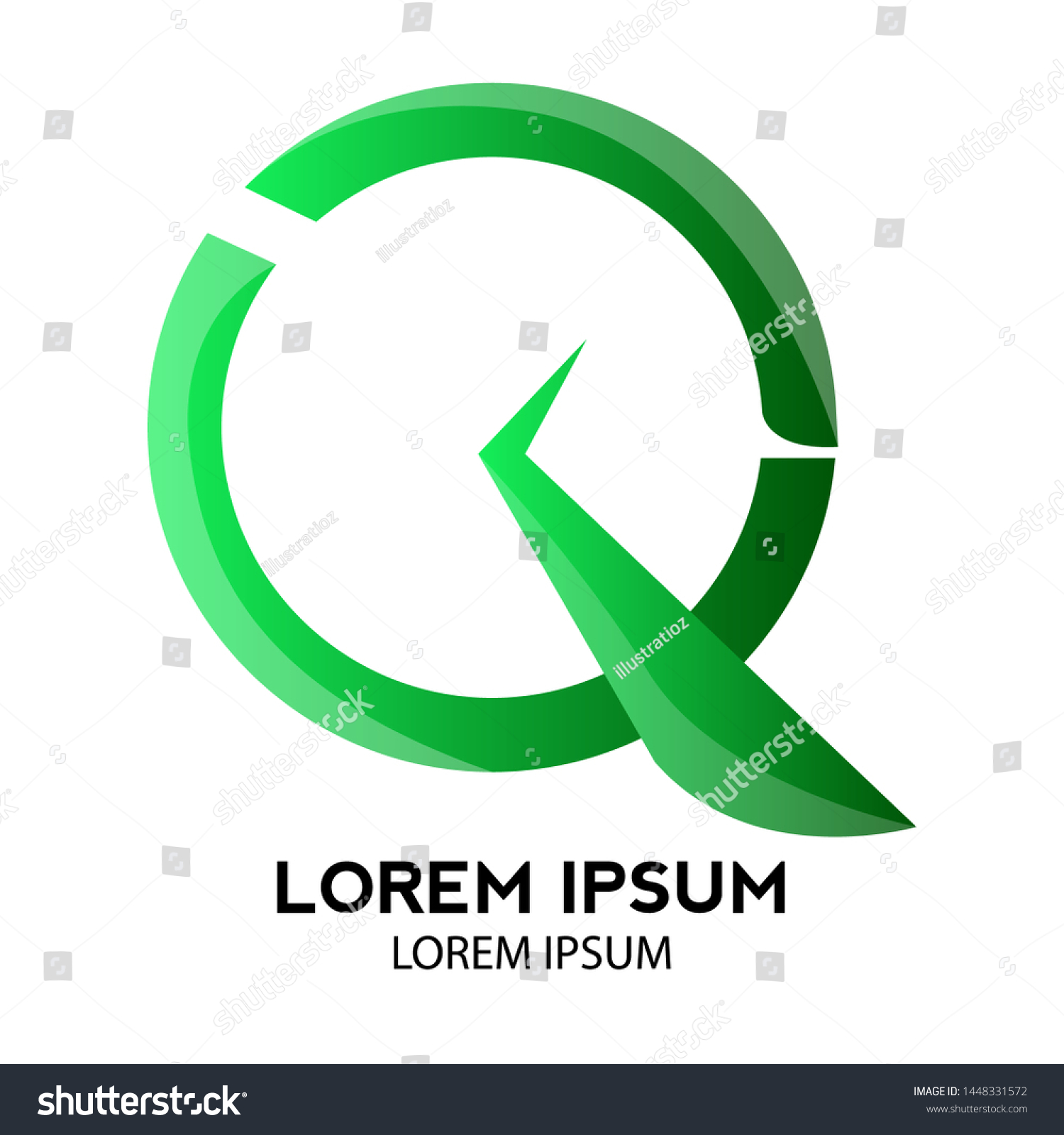Isolated Abstract Business Logo Text Vector Stock Vector (Royalty Free