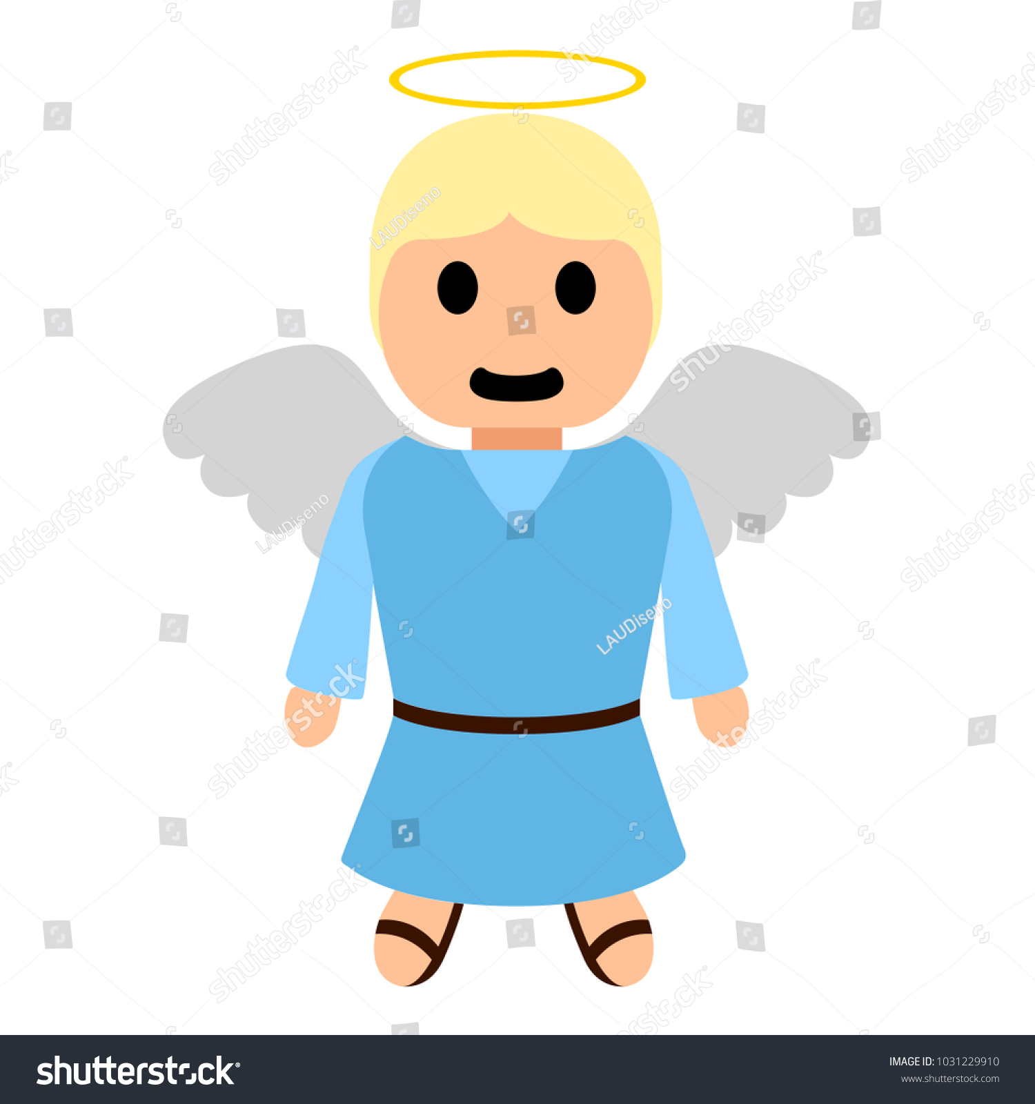 Isolated Angel Cartoon Character Stock Vector (Royalty Free) 1031229910 ...